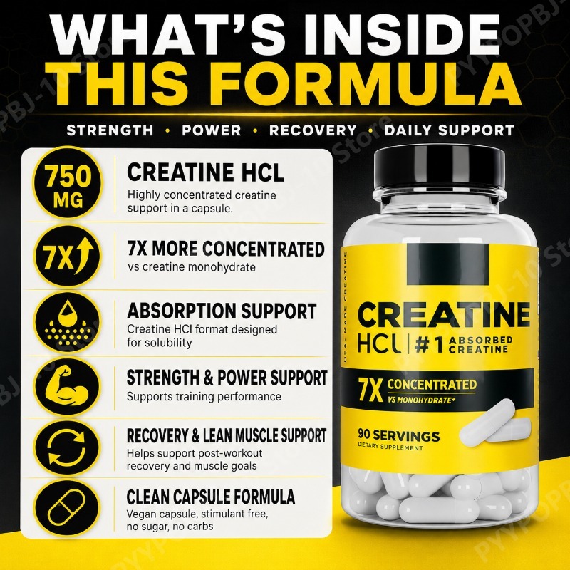 Creatine HCl 750mg 90 Capsules - Creatine Hcl Capsule review and price