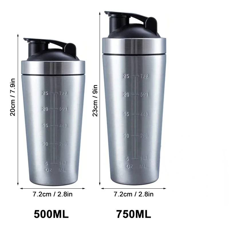 Stainless Steel Protein Shaker - Nutrition For Fitness And Sports review and price