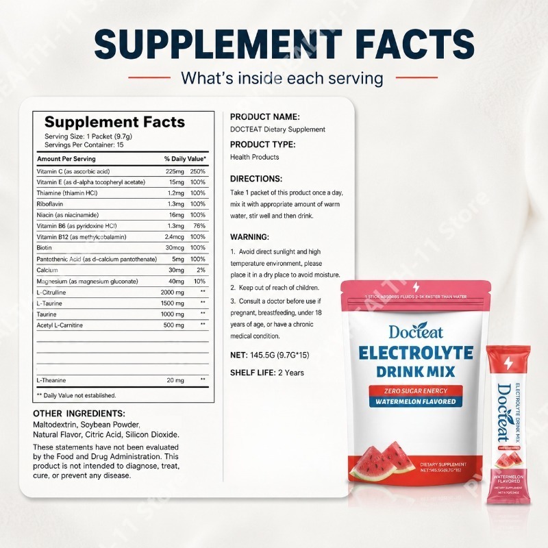 Watermelon Electrolyte Drink M - Electrolyte Powder Pack review and price