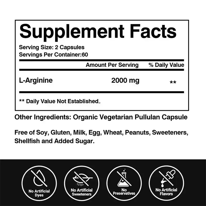 Men's L Arginine Capsules Supp - Pre Workout Supplement review and price