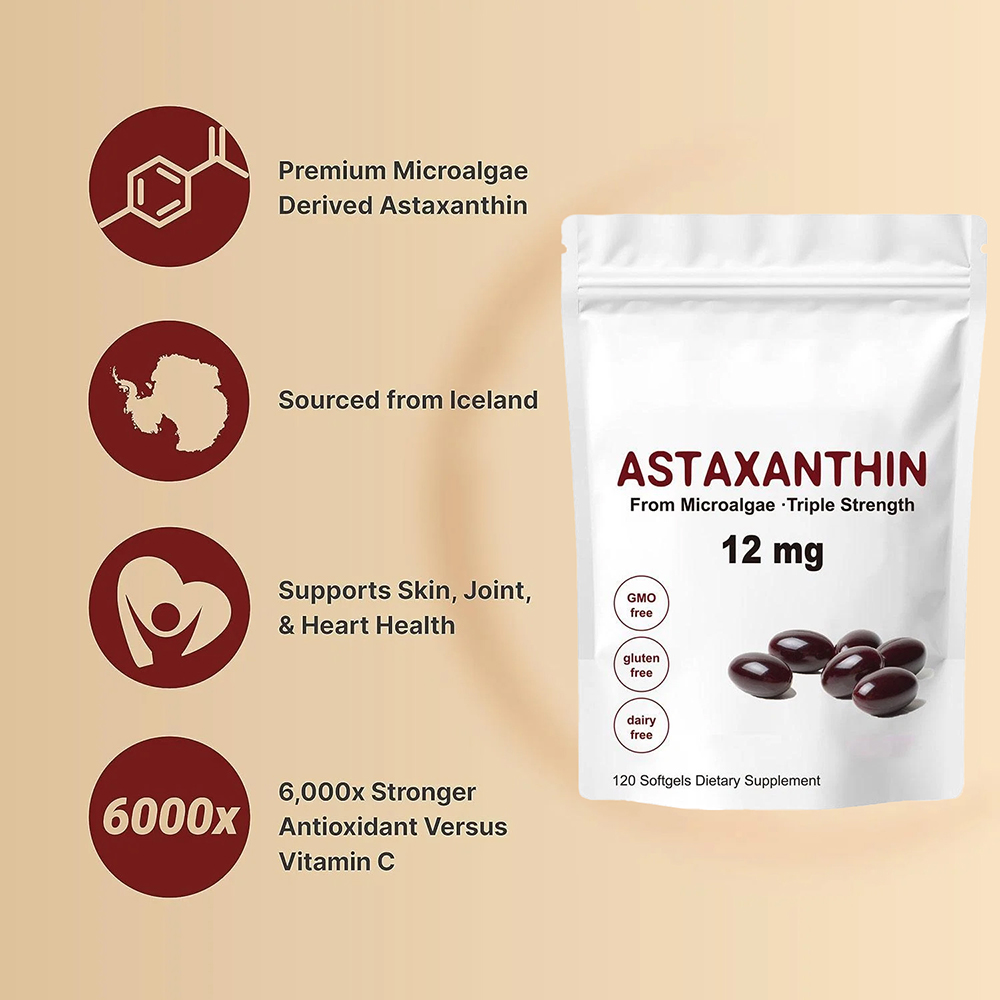 Astaxanthin 12mg Softgels - As - Pre Workout Supplement review and price